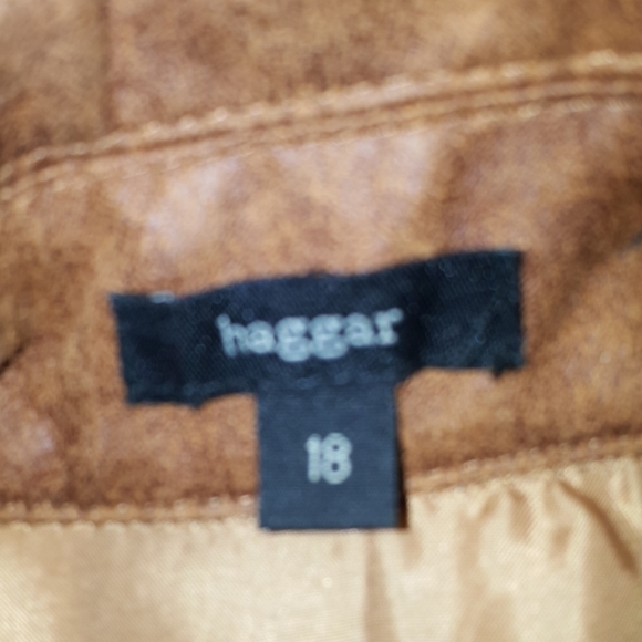 Zippered tan casual jacket blazer from Haggar - Picture 3 of 3